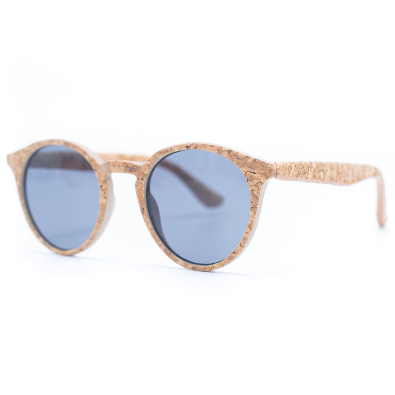 Damen-Sonnenbrille mit UV-Schutz aus Kork (einschließlich Etui L-500) L-858