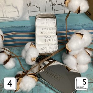 Cloth handkerchiefs HAND PRINTED Souvenir Cologne Cathedral with 4 Cologne sayings Organic cotton Tiny box for DIY wet wipes