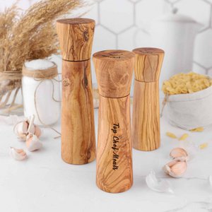 Olive Wood Salt & Pepper Grinder Set
