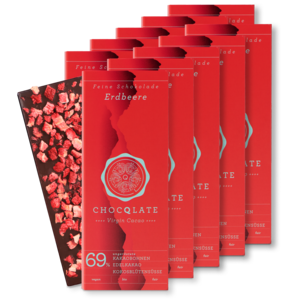 CHOCQLATE biologische chocolade AARDBEI