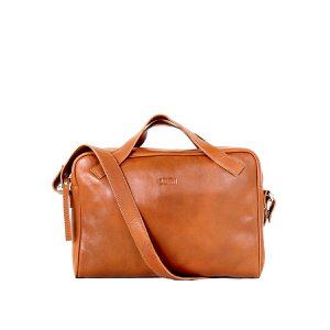Hilma Solid Laptoptasche Cognac