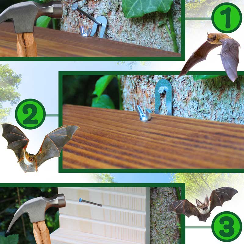 Caja para murciélagos ERDENFREUND® Villa extra grande