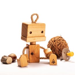 Roro Das hölzerne Roboterspielzeug