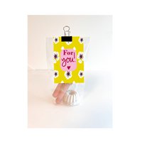 Gift bag candlestick - Yellow