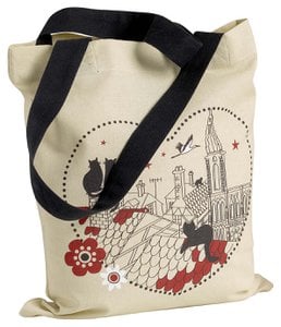 Beige Heart Cat Bag 40 x 35