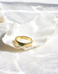 Enoch - Cinturino in oro cristallo verde