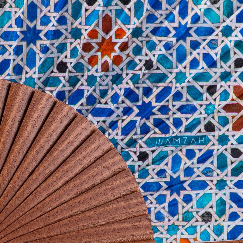Islamic art inspired hand fan Madiya
