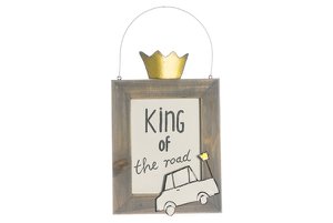 Schild King of the road 12x19 cm VE 4