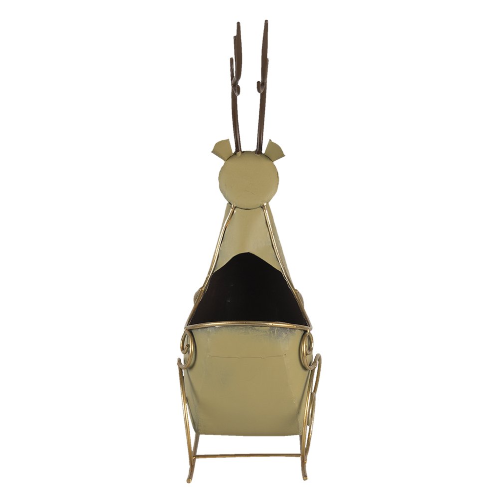 Opbergmand Rendier 33x17x44 cm Goudkleurig IJzer Mand