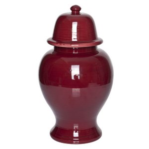 Tempelvase keramische rot 43 cm