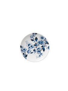Wandbord Bloemen - Delfts blauw - 16 cm