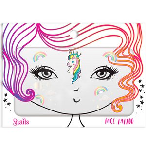 Schnecken - Gesichtstattoo Einhorn