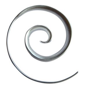 E 916 silver hoop, fine matt