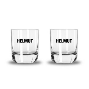 HELMUT het glas - aperitiefglas met HELMUT opschrift