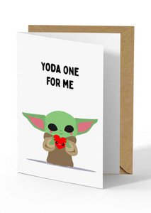 Greeting card Star Wars baby Yoda