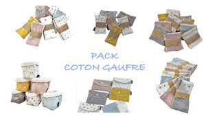 Eco-friendly pack, “Waffle cotton”
