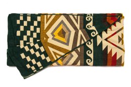 Alpaca Blanket Cayambe - Dark green