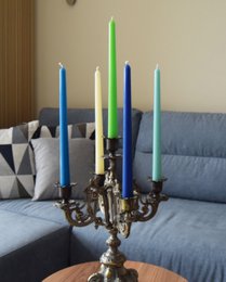 Pastel Color 10" Beeswax Taper Candle - Make your color mix
