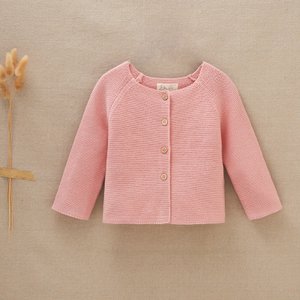 Baby knitted cardigan with wooden buttons I176-28319122