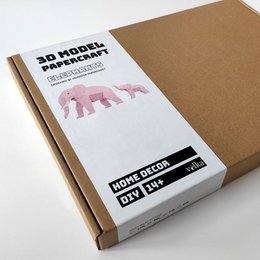 DIY Elephants Mama & Baby – Pink