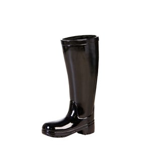Ceramic umbrella stand "Boots" black H.45cm