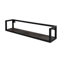 Wall shelf Vintage Black Mango Wood 81 cm