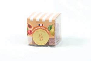 Fruchtgelee-Mischung: Himbeere, Birne und Pfirsich (180g-Box)