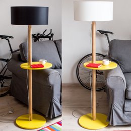 UFO Ashwood Gulvlampe Powder Pink