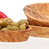 Schälchen oval 3er Set je Länge ca. 15 –&nbsp;17 cm aus Olivenholz