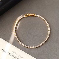 Tijdloze diamanten look sprankelende armband