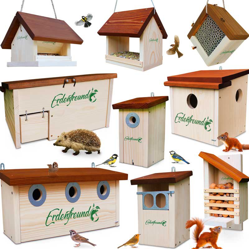 Maison Pour Hérisson En Bois 40x32x24cm - Abri Hiver, Entrée Labyrinthe, Résistante Intempéries