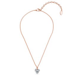 Pendentifs Cheery heart - Or RosÃ© et Cristal