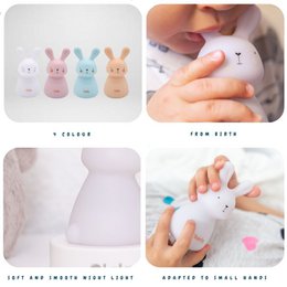 Night light - Rabbit Loïs - battery-powered - yellow