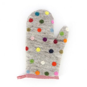 Ofenhandschuh PUNKTE links, Filz