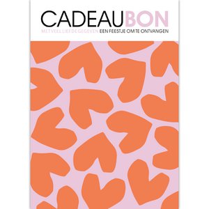Cadeaubon XL Solo Hearts roest 25st