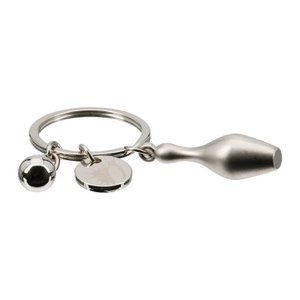 Key trailer cone cone club silver -colored H. 7.5 cm, PU 12