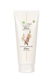 Softening organic litsea conditioner with natural ingredients for healthy hair.