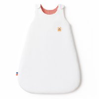 Mid-Season Sleeping Bag in Organic Cotton Saxe White