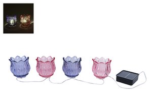 Lichtsnoer paars/roze 35x15x7cm