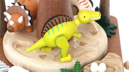 Caja de música volcán y dinosaurios n°48