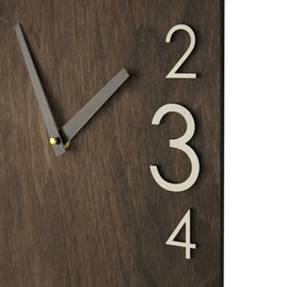 Grote houten wandklok verticale rechthoek moderne boerderij