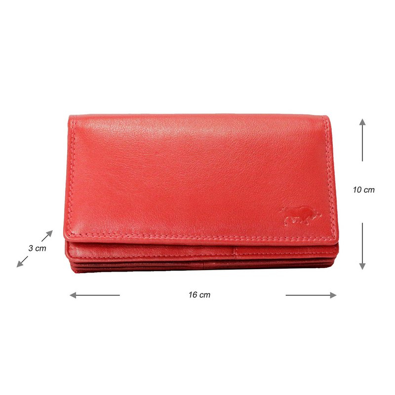 Cartera Mujer Piel Vaqueta - RFID Antideslizante - Cartera Mujer Ideal