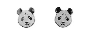 Mava Oorbellen - Panda Zilver
