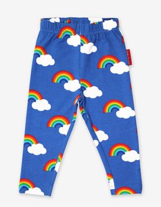 Bio-Baumwoll Kinder Leggings mit Regenbogen-Druck