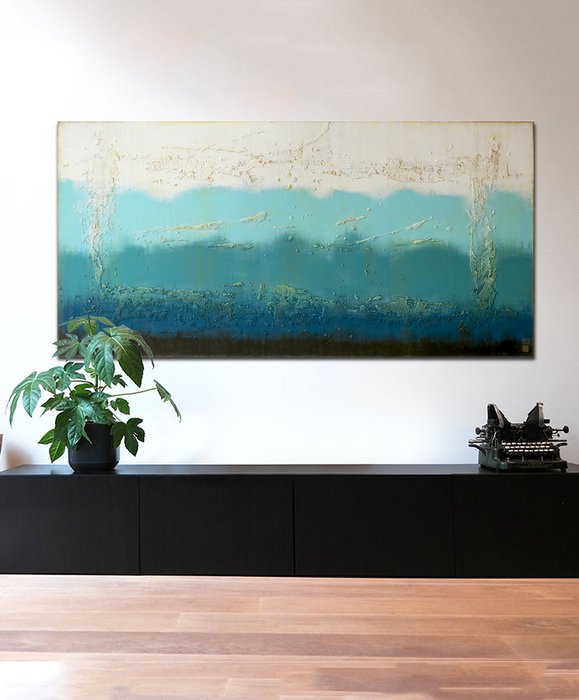 Schilderij - Oceanic Blues