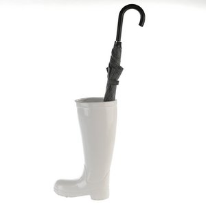 Umbrella stand "boots" Ker.white height 45cm