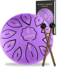 BrellaVio Håndpan med Lesson Book - Sort - 16cm