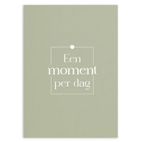 Fyllbooks Een moment per dag dagboek - Olijfgroen