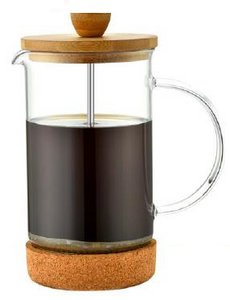 BAMBUS-BOROSILIKAT-KAFFEEMASCHINE 16X9X18,5 600ML PC194164