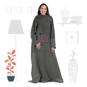 Mad Monkey - Verwarmdeken Grijs